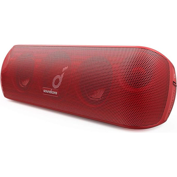 soundcore Motion+ Bluetooth atskaņotājs ar Hi-Res 30W Audio, BassUp tehnoloģija, plaša lietotne, elastīgs ekvalaizers, 12 stundu ilgs darbības laiks, IPX7 ūdensnecaurlaidība (Rot) (vispārējs)