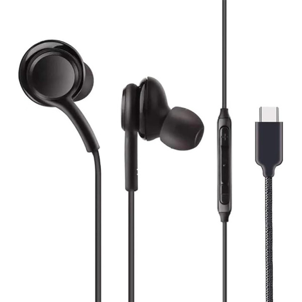 KP TECHNOLOGY Galaxy S21/S21 Plus/S21 Ultra - In-Ear austiņas ar USB Type-C saskarni [tālvadības pults un mikrofons] Trokšņu izolējoša HD skaņa Samsung Galaxy S20 FE OnePlus 9 8 Pro