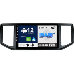 SXAUTO - Iebūvēts DAB - Android 12 IPS auto radio VW Crafter (2004-2015) - Iebūvēts Carplay/Android Car - LED kamera + mikrofons - 4G + 64G - 360-CAM stūres kontrole Fast Boot WiFi - 2 DIN 10.1