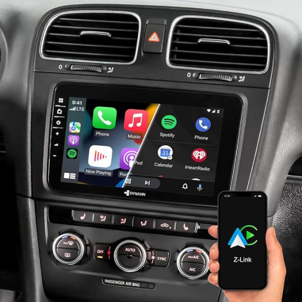 DYNAVIN Android auto radio satelītnavigācijas sistēmas aizstājējs VW Passat Golf Polo Tiguan, 8 collu radio ar DAB+; saderīgs ar Wireless Carplay un Android Car: D8-V8 Flex