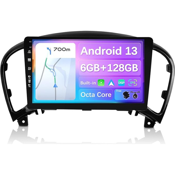 JOYX - 6G + 128G - Android 10 autoradio piemērots Nissan Juke J15 (2010-2019) / YF15 Infiniti ESQ (2011-2017) - iebūvēts DSP / Carplay / Android Car - bez kameras - 9 collu 2 DIN - DAB Fast Boot