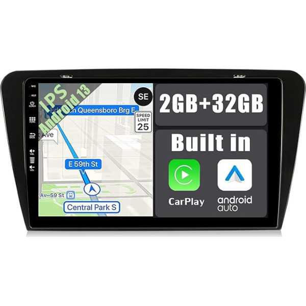 YUNTX Android 13 autoradio piemērots Skoda Octavia (2014-2018) - 10,1 collu - Bezmaksas aizmugures skata kamera un Canbus - GPS 2 DIN - Atbalsta DAB+ / stūres vadības ierīci / WiFi / Bluetooth / Carlink / USB