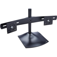 Ergotron DS100 Standfuß für 2x 61 cm (24 Zoll) monitora statīvs, melns (Schwarz)