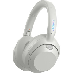 Sony ULT WEAR bezvadu Bluetooth austiņas ar ULT Power skaņu, īpaši dziļi basi, trokšņu slāpēšana, skaidra sarunu kvalitāte, līdz 30 stundu akumulatora darbības laiks (ieslēgts NC), iOS un Android - balti baltas krāsas