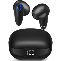 Bluetooth austiņas Bezvadu In-Ear austiņas Bluetooth 5.3 ar dubulto HD mikrofonu, 40 stundas aizraujošas augstākās kvalitātes skaņas austiņas, IP7 ūdensizturīgas austiņas, iPhone, Samsung, Samsung, Android,