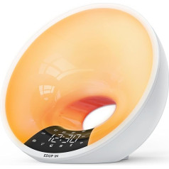 EDUP IN Bluetooth-Lautsprecher mit Licht, Bluetooth-Lautsprecher mit RGB-Farbwechsel Atmosphäre Lampe, Bluetooth-Lautsprecher 5.3, Touch dimmbar Nachttischlampe