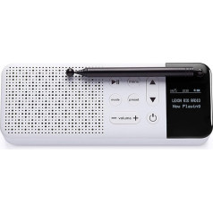 Lexon Rio Radio Dab+ un FM, Bluetooth skaļrunis 3 W, akumulatora darbības laiks 3 stundas (balts)