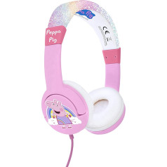 OTL Technoloiges PP0776 Bērnu austiņas - Peppa Pig Rainbow vadu austiņas 3-7 gadu vecumam