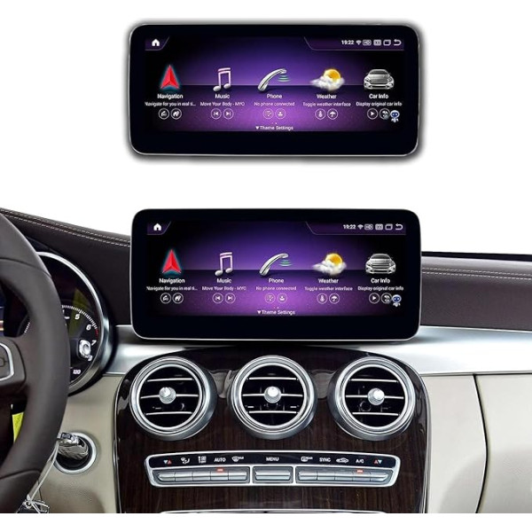 Android 13 Auto radio 12,3 collu skārienjūtīgais ekrāns Mercedes Benz A/C klases W176, CLA, GLA, GLC, X156, 2015. līdz 2018. gads NTG 5.0, atbalsta bezvadu Apple Carplay/Android Car, Mirror Link, 8G+256G