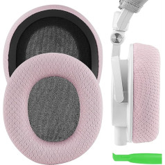 Geekria Comfort Mesh auduma rezerves austiņu spilventiņi Audio-Technica M50X, M50XBT, M50XBT2, M50, M40X, M30, M20, M10 austiņu ausu spilventiņiem, austiņu ausu spilventiņiem, ausu vāciņu remonta rezerves daļām (detaļas Ink)