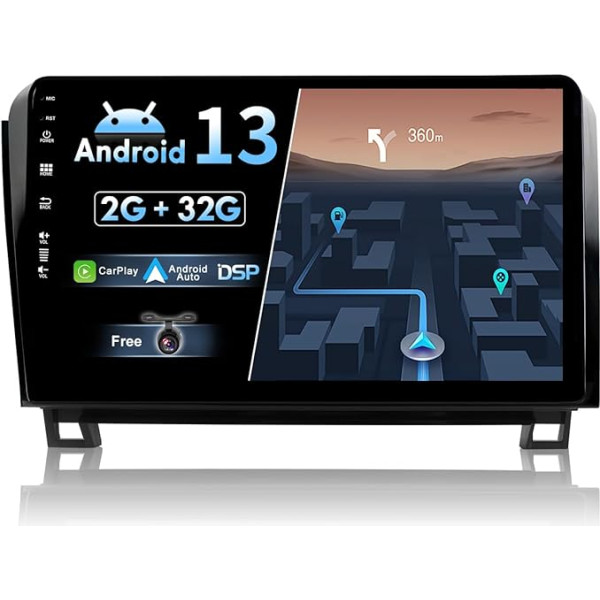 BXLIYER Android 13 Autoradio für Toyota Tundra/Sequoia (2007-2017) - Kabellos Carplay/Android Auto - KOSTENLOS - 2G+32G - IPS 10.1 Zoll 2 Din - DAB Lenkradsteuerung Fast-Boot WiFi DSP