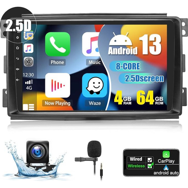 CAMECHO 4+64G Android 13 Apple Carplay 9