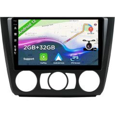 BXLIYER 9 collu Android 12 autoradio BMW 1. sērijas E81/E82/E87/E88 (2004-2012) - atpakaļgaitas kamera - 2G + 32G - 2 DIN - DAB stūres vadības pults WiFi Carplay Android auto DSP Split Screen