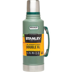 Stanley Classic Legendary Bottle 1.9 L Hammertone Green Stainless Steel Thermos Flask BPA Free Insulated Flask Keeps Hot for 32 Hours or Cold Dishwasher Safe Lid Serves as the Mug, Multicoloured