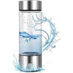 NAVESO Wasserstoff-Wasserflasche, 420 ml, tragar, Wasserstoff-Wasser-Ionisator-Maschine, Wasserstoff-Wasserflaschengenerator, wiederaufladbarer Wasserstoff-Wasser-Wasser-Maker, Wasserstoff-reiches