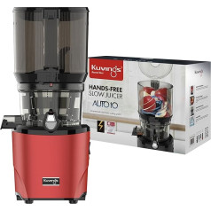 Kuvings | AUTO10 Juicer | Automatic Cutting of Fruit and Vegetables | 3L | Slow Rotation | Easy Cleaning | Quiet (Matt Dark Red)