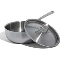 Made In Cookware 2,84 litru nerūsējošā tērauda mērcējkanna - 5 slāņu nerūsējošā tērauda pārklājums - profesionāli trauki - ražots Itālijā - saderīgs ar indukciju