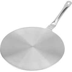 Indukcijas pārveidotājs Siltuma difuzors Simmer Ring Plate Nerūsējošā tērauda siltuma difuzors Indukcijas plate ar nerūsējošā tērauda rokturi (24 cm)