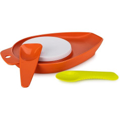 Tupperware Mamsell kapājamā dēlis ar lāpstiņu Brave Helper Orange (ietilpst kivi karotīte) Mazais dēlis Augļi Gaļa Gaļa Dārzeņi