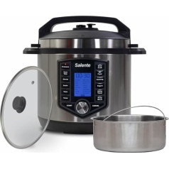 SALENTE Cuco II, Multifunktions-Schnellkochtopf 11in1, Slow Cooker mit 53 Programmen, Sous-Vide, 1200 W, 6 L