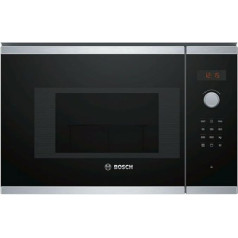 Bosch Bel523MS0 Iebūvēta 20L 800W, melna, nerūsējošais tērauds - Mikroviļņu krāsns (Iebūvēta, 20L, 800W, Rotācija, Pieskāriens, Melna, Nerūsējošais tērauds, Pogas)