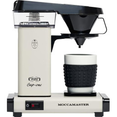 Moccamaster Cup-One, Kleine Kaffeemaschine, Filterkaffeemaschine, Off-White, 300ML