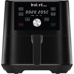 Instant Pot Brands Vortex 4-in-1 karstā gaisa cepeškrāsns 1650 W, 3,7 L - ar cepšanas trauku un mini cepeškrāsni, veselīga karstā gaisa cepšana, cepšana, grauzdēšana un ēdiena sildīšana, melns