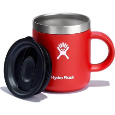 HYDRO FLASK - Kafijas krūze 177 ml (6 unces) - vakuumizolēta nerūsējošā tērauda termo krūze - izolēta krūze ar rokturi un aizbāžamu vāciņu - ceļojumu krūze - trauku mazgājamā mašīnā mazgājama kafijas krūze - Goji