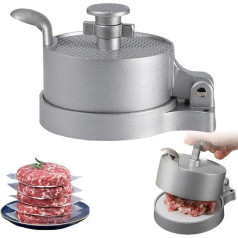 FARYODI Regulējama burgeru prese Smash burgeriem, 12,5 cm Premium Cast Aluminium, nesadalīta, ar nesadalāmu pārklājumu, Pattie prese vienmērīgiem hamburgeriem, bārbekjū piederumi