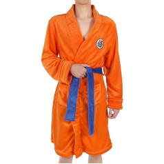 SINSEN Vīriešu Dragon Ball halāts Anime Goku Bathrobe Sleepwear Bieza flaneļa mīksta brīvā laika pidžama ar jostām Orange