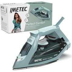 Imetec Perfect Comfort tvaika gludeklis, viegls, ērts, ar aizsardzību pret kaļķakmens veidošanos, tvaika padeves ātrums 140 g, nerūsējošā tērauda pamatne, 2200 W, ergonomisks rokturis, enerģijas taupīšanas tehnoloģija