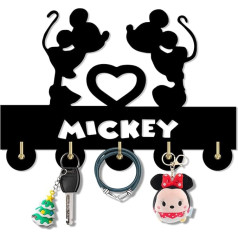 Grehge r Hook, Disney Mickey Mouse Animation Key Hook, Coat Hook with 5 Hooks, Key Holder, Entryway, Gifts for Disney Lovers