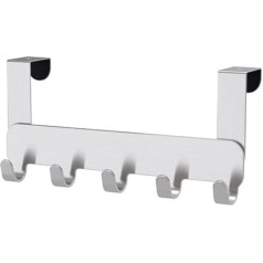 IKEA Brogrund Door Hanger Hook Organiser Rack 203.285.44 Stainless Steel for Bedroom, Bathroom, Clothes, Bathrobe