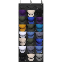 TYTOGE 24 kabatas Hat Rack Baseball Cap Hat Organizer Hanging Caps Storage Holder for Closet Wall