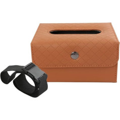 iSpchen Tissue Box Sun Visor Car Tissue Box Ādas salvešu kaste Visor Tissue Box Automašīnas aizmugurējā sēdekļa piekaramais auduma kaste Tissue Box Tissue Box Vannas istaba, virtuve