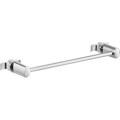 1 Piece Handy Linear 315 - Towel Rail No Drilling for the Bathroom, Self Screwing on Tubular Radiator, No Holes - Made in Italy - Chrome