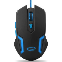 Vadu spēļu pele 6d optiskā usb mx205 fighter blue