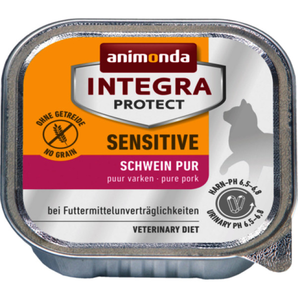 integra protect sensitive cūkgaļa - mitrā kaķu barība - 100 g