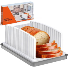 Kiss Core Brotschneider für Hausgemachtes Brot, Verstellbarer Küchen-Brotschneider, Handhalt-Brotschneider, Maschinen für Sandwiches, Große Schneiderführung mit Einheitlichen Scheiben