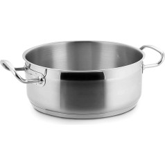 Lacor BRATENTOPF OHNE Deckel 28 cm ECO-Chef, Edelstahl, 28, 37 x 31 x 13 cm