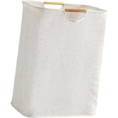 Laundry Basket, Cotton Linen, Large Capacity, Washable Laundry Basket for Bedroom (S 13 x 11 x 15 cm)