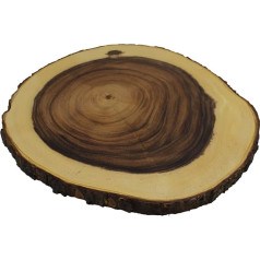 Rustica 32-37 cm rundes Mangoholz-Schneidebrett