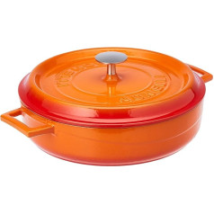 Pentole Agnelli coghsrp10628o SLOWCOOK Schmorpfanne, 28 cm, 3,4 LT, oranžs