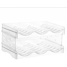 YIHAOBOX Pack of 2 Stackable Plastmasas vīna statīvs līdz 6 pudelēm Vīna pudeļu turētājs Vīna statīvs Vīna statīvs Vīna statīvs Vīna statīvs Vīna statīvs Pudeļu uzglabāšana Pudeļu statīvs Pudeļu turētājs Pudeļu turētājs