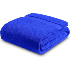 Towelogy® Super Jumbo 100% ēģiptiešu kokvilnas vannas dvieļi 100x180cm, īpaši lieli vannas dvieļi, viesnīcas kvalitātes, mazgājami veļas mazgājamā mašīnā (tumši zils, 1)