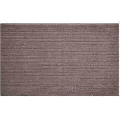 Grund 3D Badteppich 100% Poliesters, ultra soft, rutschfest, RIFFLE, Badematte 70x120 cm, kakao