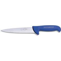 F. DICK Stechmesser, Schlachtmesser ErgoGrip (Messer mit Klinge 18 cm, X55CrMo14 Stahl, nichtrostend, 56 HRC) 82007181, Chromstahl, Blau