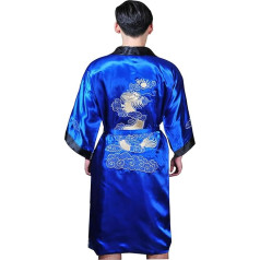 GFM Ķīniešu vīriešu vai Unisex Dragon Kimono halāts