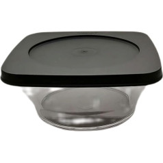 Tupperware Clear Collection Classic Royal 620 ml trauks Crystal Clear Black