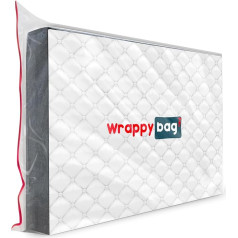 WRAPPYBAG® plastmasas aizsargpārklājs matračiem - pieejami 5 izmēri - ūdensizturīgs un plīsumiem izturīgs glabāšanas maisiņš - pārcelšanai, uzglabāšanai un transportēšanai (160 x 200 cm)